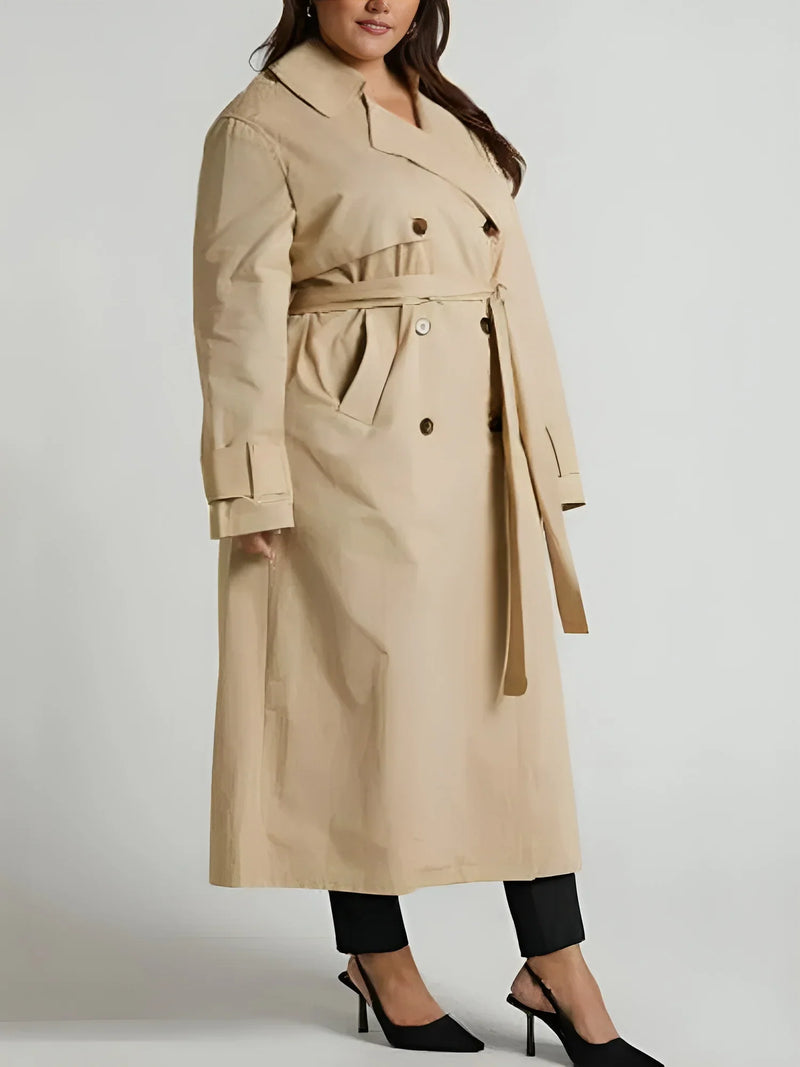 KRISTA - Dam Trenchcoat med slagkrage