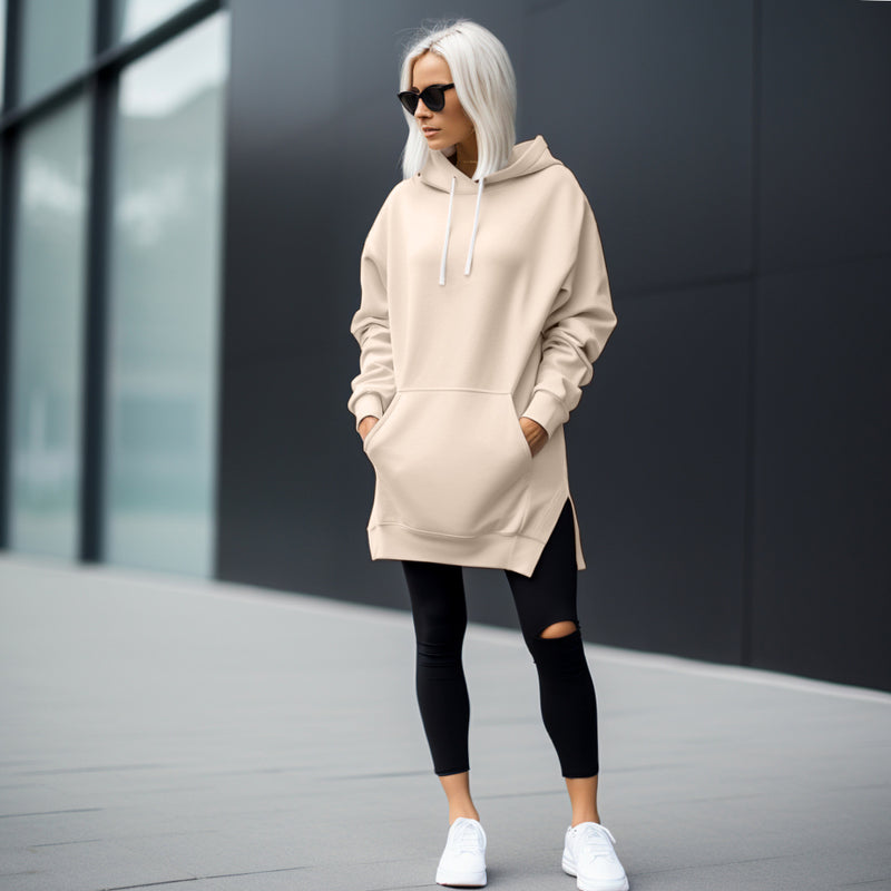 LYDIA - Mysig oversized hoodie klänning