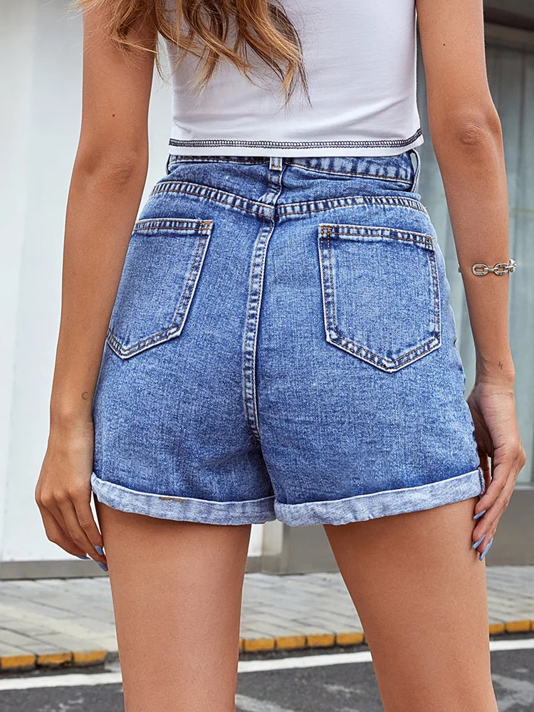 ELLA - Dam Jeansshorts