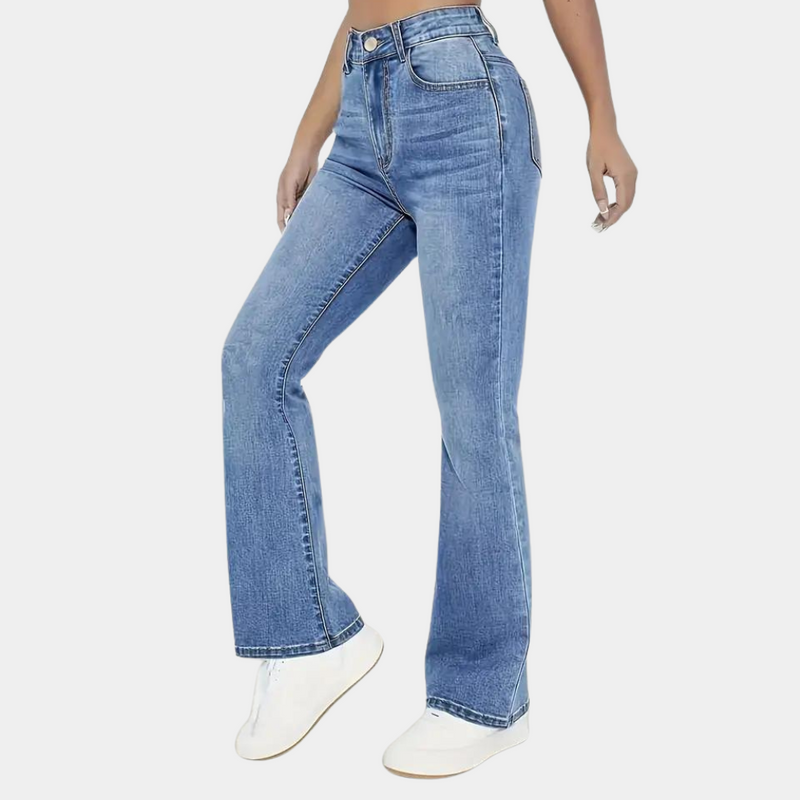 ZOEY - Tvättade Denim Jeans