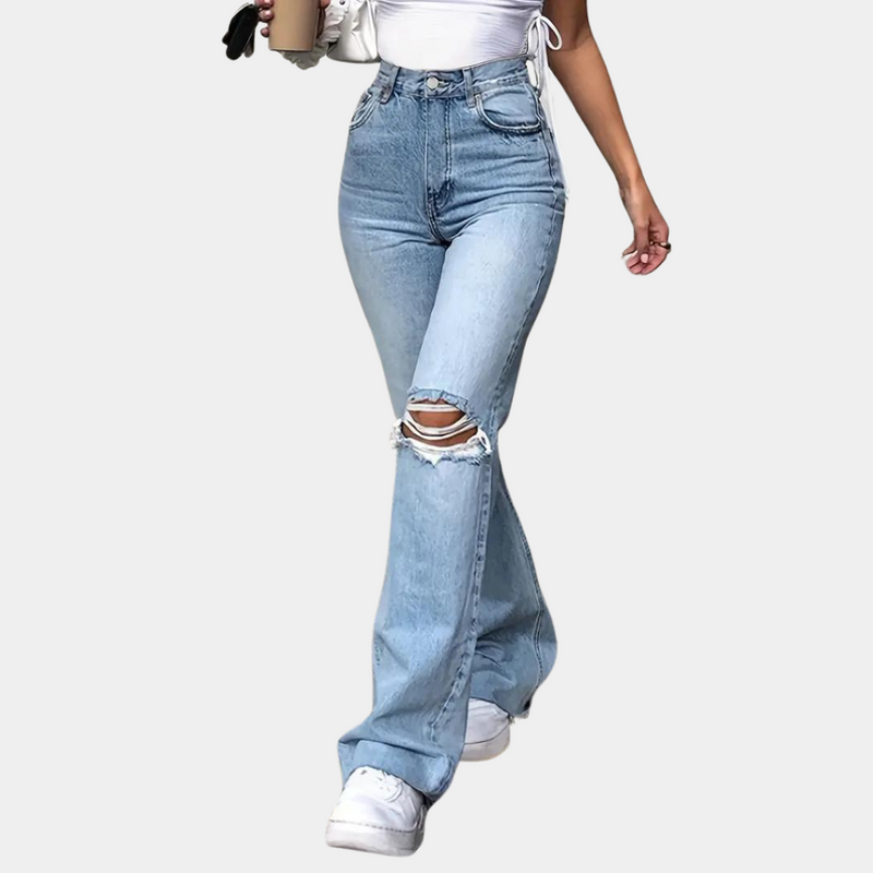 ELIZABETH - Stilfulla Ripped Jeans