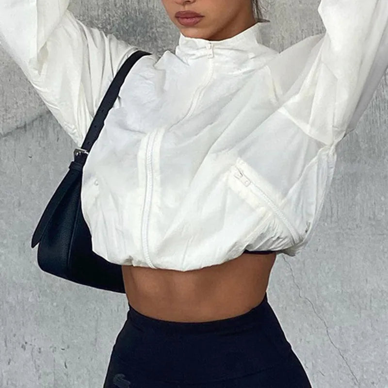 SKYE - Utomhus Crop Top Jacka