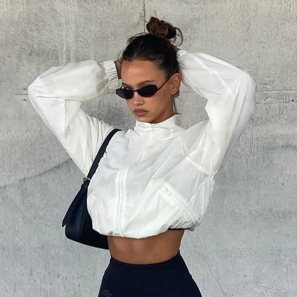 SKYE - Utomhus Crop Top Jacka