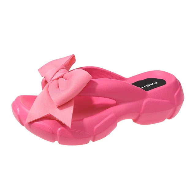 NANNE - Summer Beach Flip Flop plattformstofflor