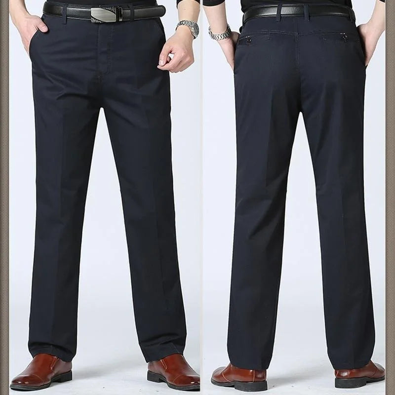 LIUDAS - Business Casual Slim Fit Bomullsbyxor