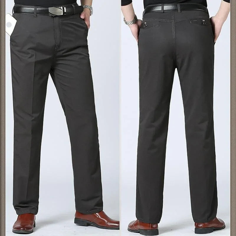 LIUDAS - Business Casual Slim Fit Bomullsbyxor