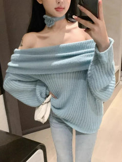 IDALIA - Elegant Off-Shoulder Tröja