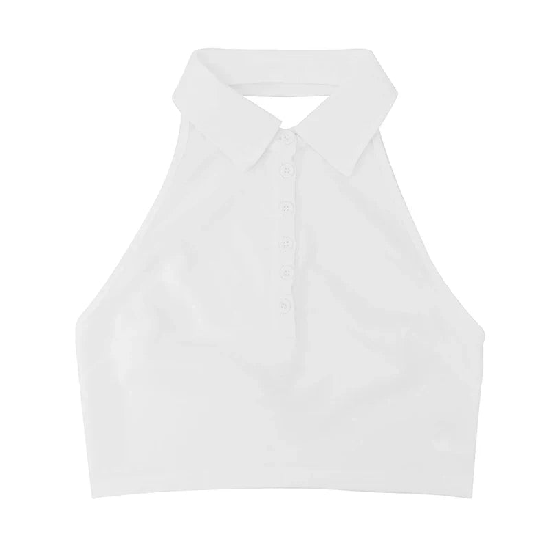 VIOLET - Ärmlös Slim Fit Crop Top