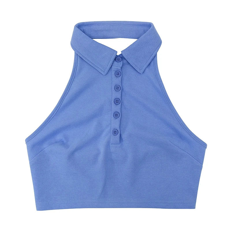 VIOLET - Ärmlös Slim Fit Crop Top