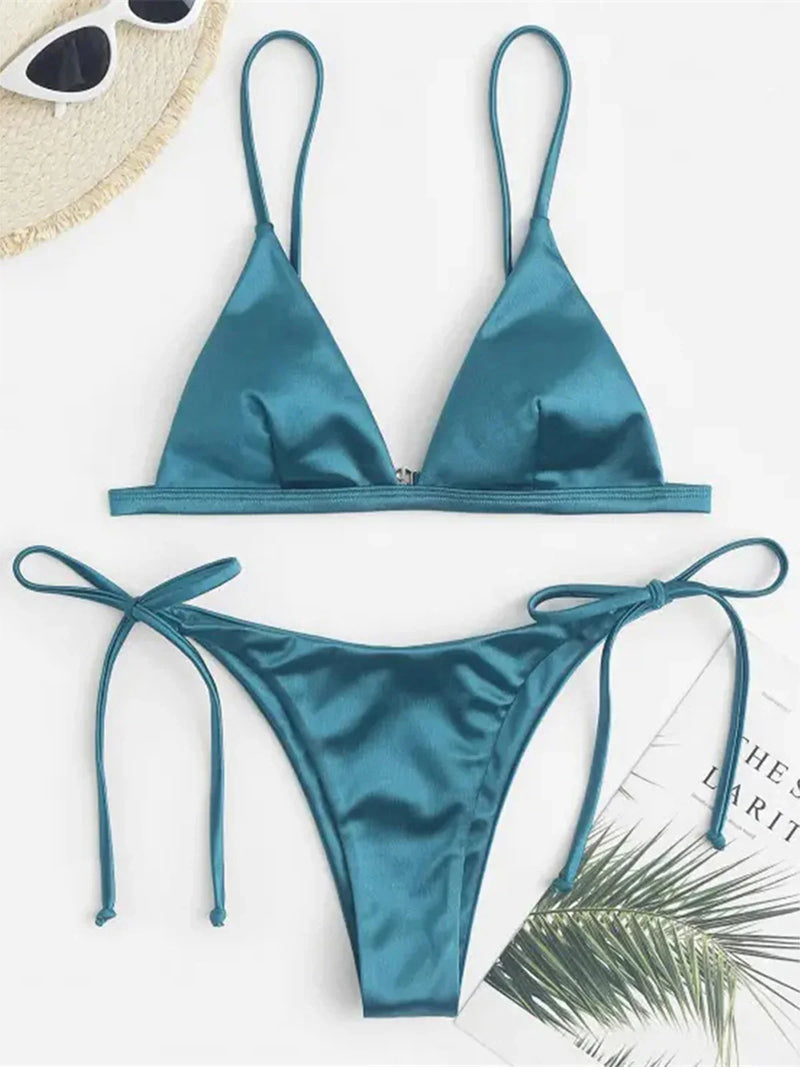 MILA - Satin Bikini-Set