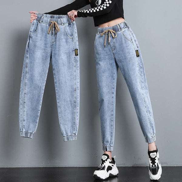 KARINA - Vintage baggy boyfriend jeans för kvinnor