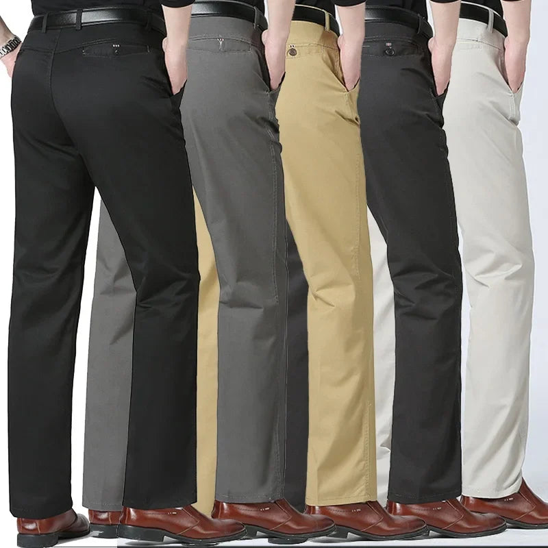 LIUDAS - Business Casual Slim Fit Bomullsbyxor