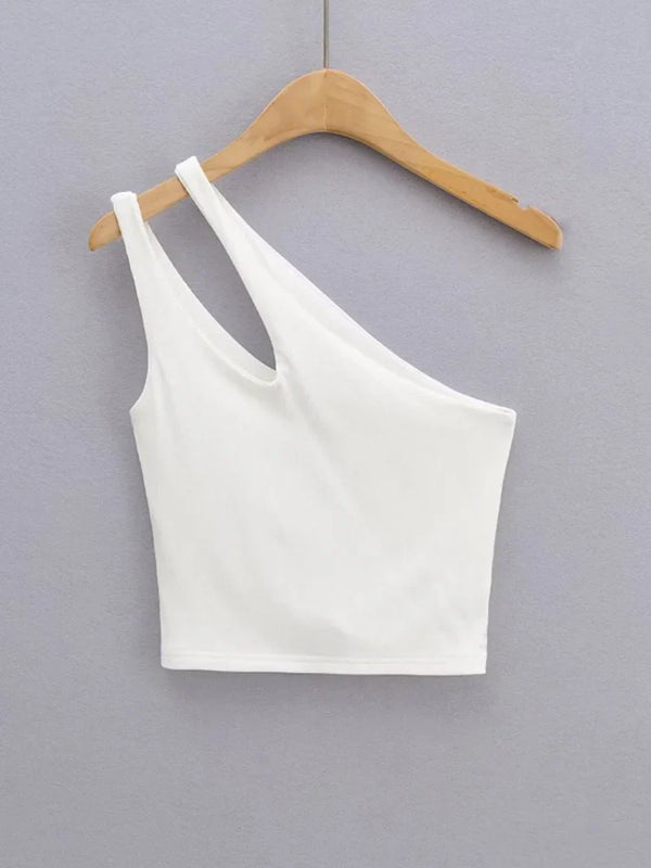 ESTHER - Stilfull One-Shoulder Crop Top