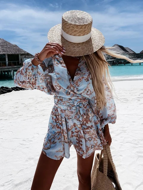 EMILY - Stilfull Sommar Strand Playsuit