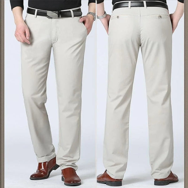 LIUDAS - Business Casual Slim Fit Bomullsbyxor