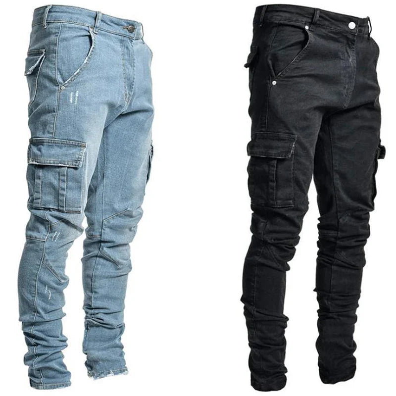 TIBOR - Moderna Multi-Fickor Jeans