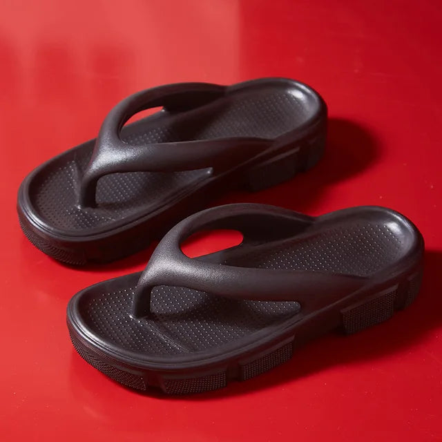 LOTTE - Sommar kil Flip Flops med halkfria plattformsandaler för kvinnor