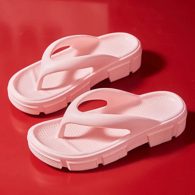 LOTTE - Sommar kil Flip Flops med halkfria plattformsandaler för kvinnor