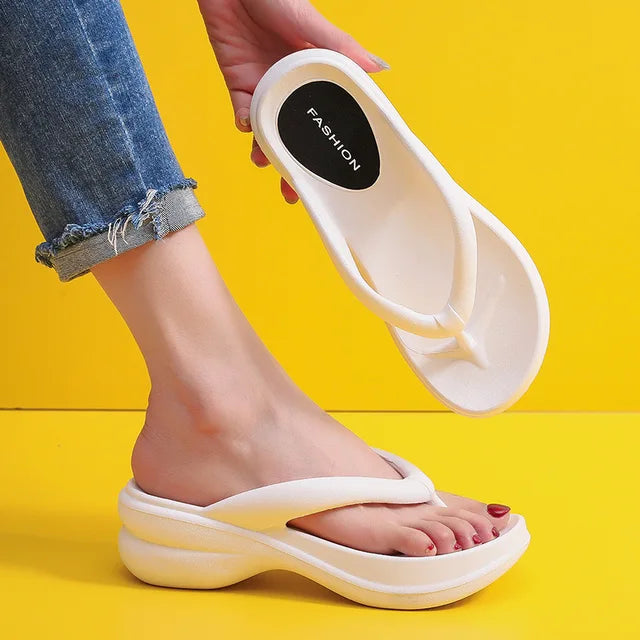 LOTTE - Sommar kil Flip Flops med halkfria plattformsandaler för kvinnor