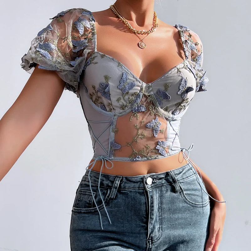 ALANA - Stilfull One-Shoulder Crop Top