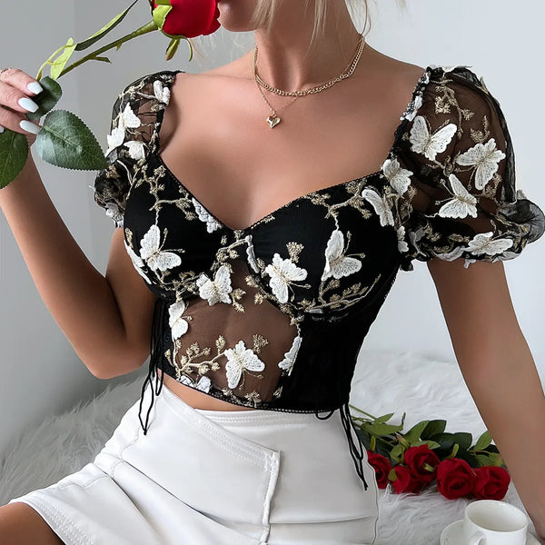 ALANA - Stilfull One-Shoulder Crop Top