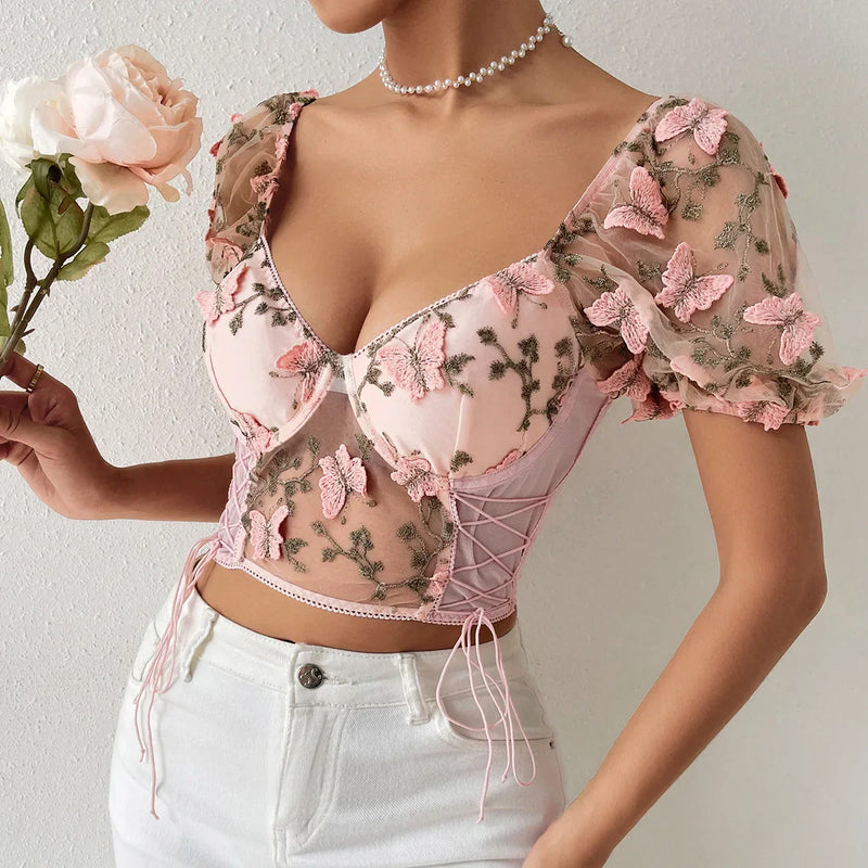 ALANA - Stilfull One-Shoulder Crop Top