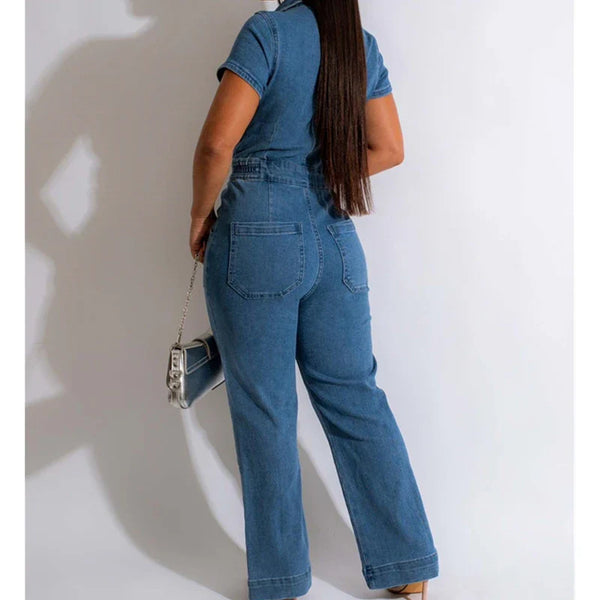 RAISA - Denim Casual Stretch Overall