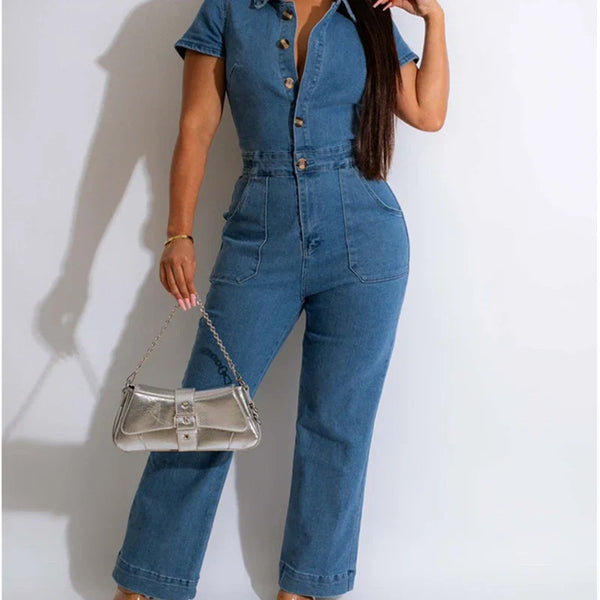 RAISA - Denim Casual Stretch Overall